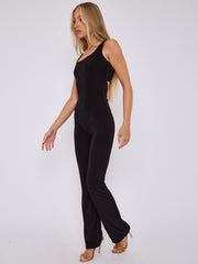 Open Back Slinky Jumpsuit