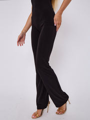 Open Back Slinky Jumpsuit