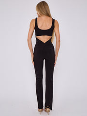 Open Back Slinky Jumpsuit