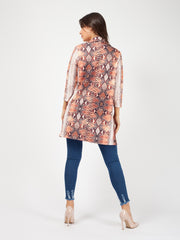 Snake Print Blazer