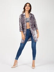 Snake Print Blazer