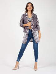 Snake Print Blazer