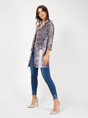 Snake Print Blazer