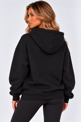 Oversized Teddy Bear Print Hoodie