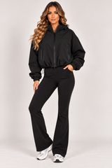 Hooded Zip-Up Windbreaker Jacket