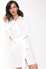 Fliege Krawatte vorne Hemdkleid