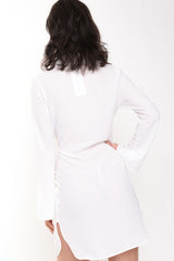 Fliege Krawatte vorne Hemdkleid