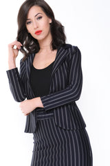 Gestreiftes Slim Fit Blazer