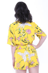 Tropical Print Wrap Front Co-ord