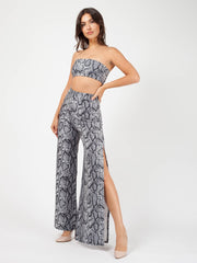 Snake Print Bandeau & Trouser Co-ord