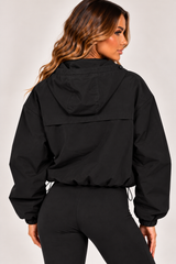 Hooded Zip-Up Windbreaker Jacket