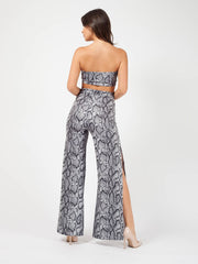 Snake Print Bandeau & Trouser Co-ord
