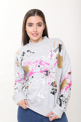 Paint Splatter Distressed Jumper