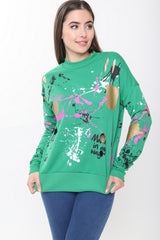 Paint Splatter Distressed Jumper