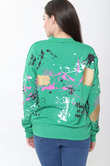 Paint Splatter Distressed Jumper