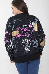 Paint Splatter Distressed Jumper
