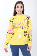 Paint Splatter Distressed Jumper