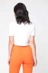 Love Sign Print Crop Top