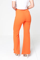 Buckle Front High Waist Trousers