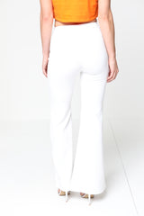 Buckle Front High Waist Trousers