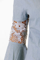 Häkelschläferhülle Denim Bardot Top