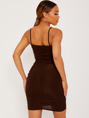 Slinky ruches cami -jurk