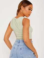 Slinky Cropped Vest Top
