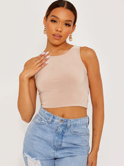 Slinky Cropped Vest Top