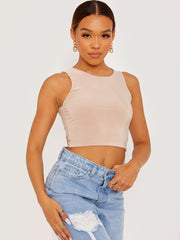 Slinky Cropped Vest Top
