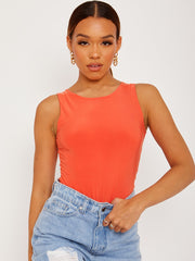 Slinky Racer Back Sleeveless Bodysuit