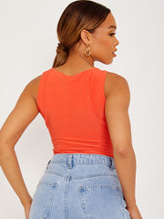 Slinky Racer Back Sleeveless Bodysuit