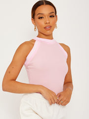 Aztec Trim Ribbed Bodysuit