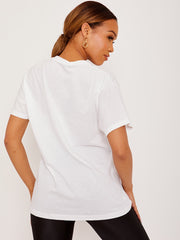 Glittered Brooklyn Graphic Printed T-Shirt