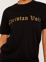 Glittered Christan Voir Printed T-Shirt