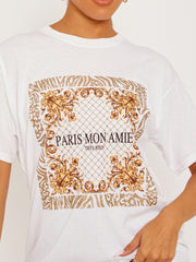 Paris Mon Amie Graphic Printed T-Shirt