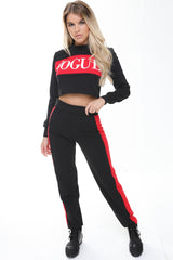 Vogue Crop Top en Trouser Loungewear