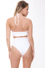 Halterneck Ring Front Bodysuit