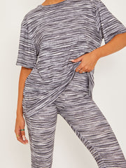 Multi Coloured Oversized Top & Flared Trouser Co-ord