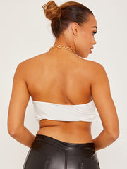 Goldkettenhalter Crop Top