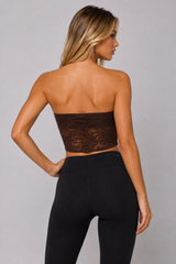 Lace Bandeau Crop Top