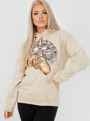 Shut Up Graphic Fleeced Hoodie