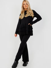 Triple Layered Frill Ribbed Co-ord