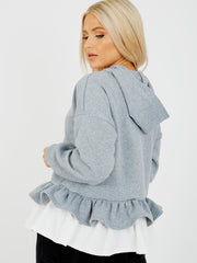 Sudadera con capucha de vellón para el hem