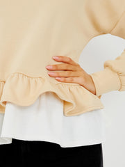 Sudadera con capucha de vellón para el hem