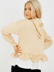 Sudadera con capucha de vellón para el hem