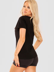 Camiseta de apliques de coco floral