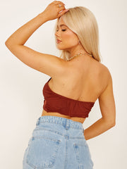 Tapa de los halter de la cadena de oro delantero