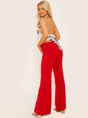 Slinky ruches taillet taille wide been broek