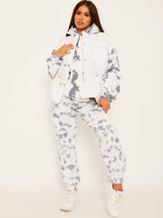 Silver Button Padded Gilet Waistcoat