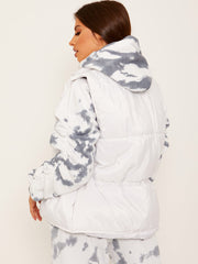 Silver Button Padded Gilet Waistcoat